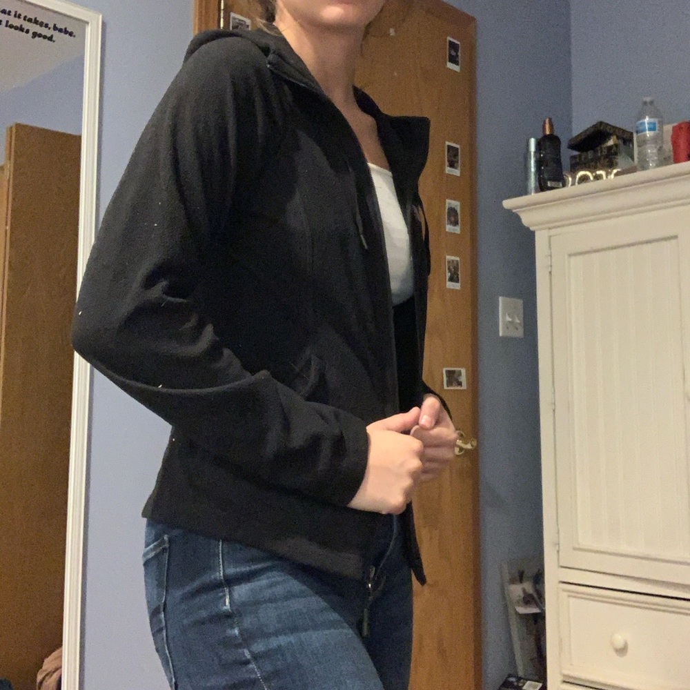 Black North Face Zip Up